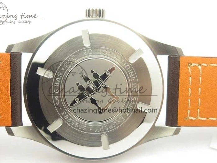 MIROTIME 0310 Practical MARK XVIII ANTOINE DE SAINT EXUPÉRY IW327003 SS MKS 1:1 Best Edition on Brown Leather MIYOTA 7193